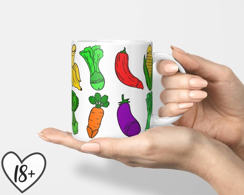 Vegetable Penis Mug, Personalized And Funny, 11Oz 15Oz, Customizable Gift, Graphic Tees, Funny Coffee Mug Gift