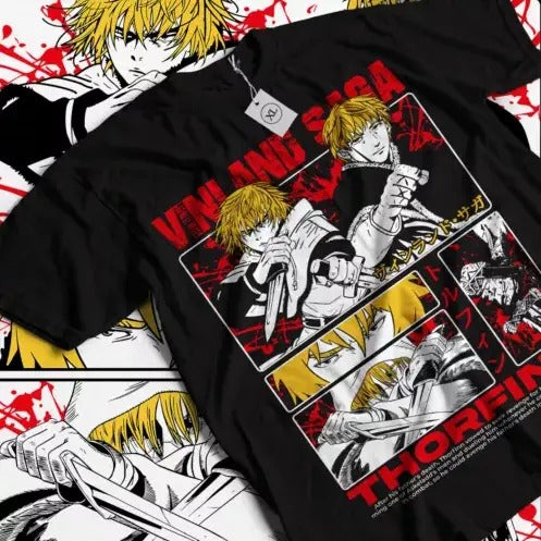 Vinland Saga T-Shirt Thorfinn Vinland Askeladd Anime Exclusive Shirt All Size