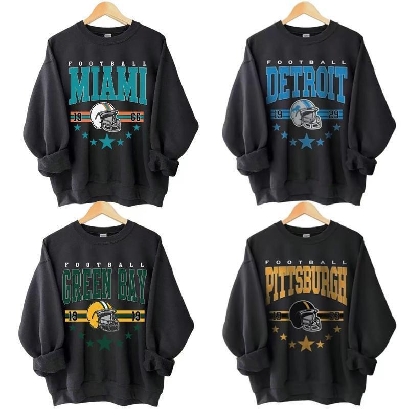 Vintage 90s All Team Football Unisex Sweatshirt, 1960s Cowboy Football Game Day Shirt, Unisex Football Fan Gift Sweater, Team Unisex Shirt Gift Football Fan
