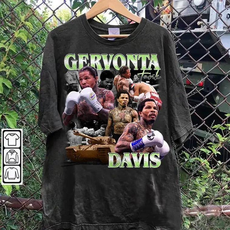 Vintage 90s Graphic Style Gervonta Davis T-shirt - Gervonta Davis T-shirt - American Professional Boxer Tee For Man and Woman