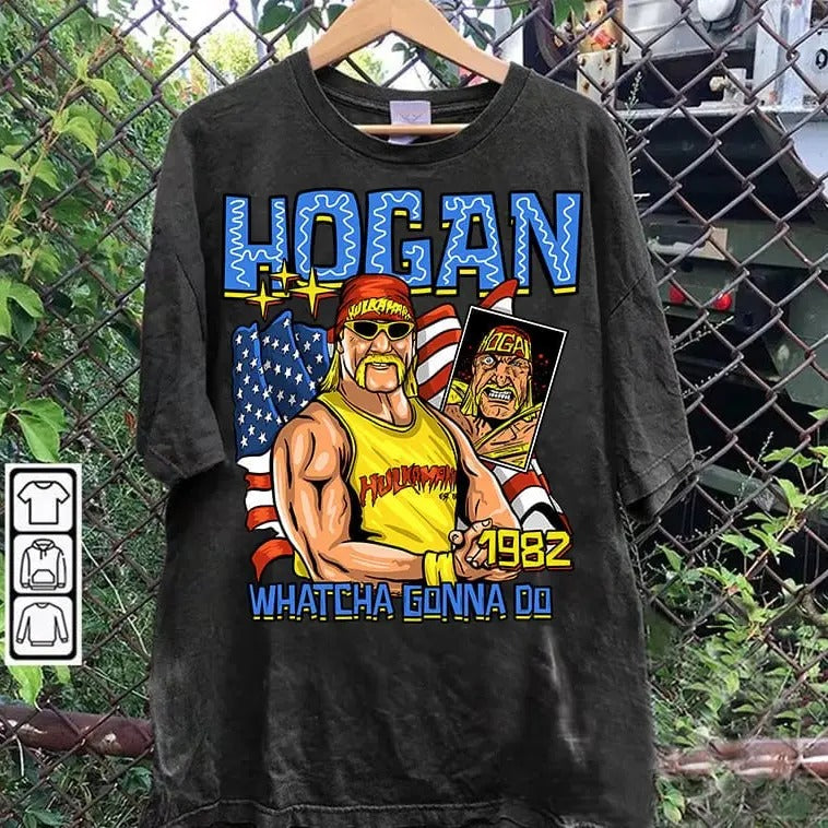 Vintage 90s Graphic Style Hulk Hogan T-shirt - Hulk Hogan T-shirt - American Professional Wrestler Tee For Man and Woman Unisex T-shirt