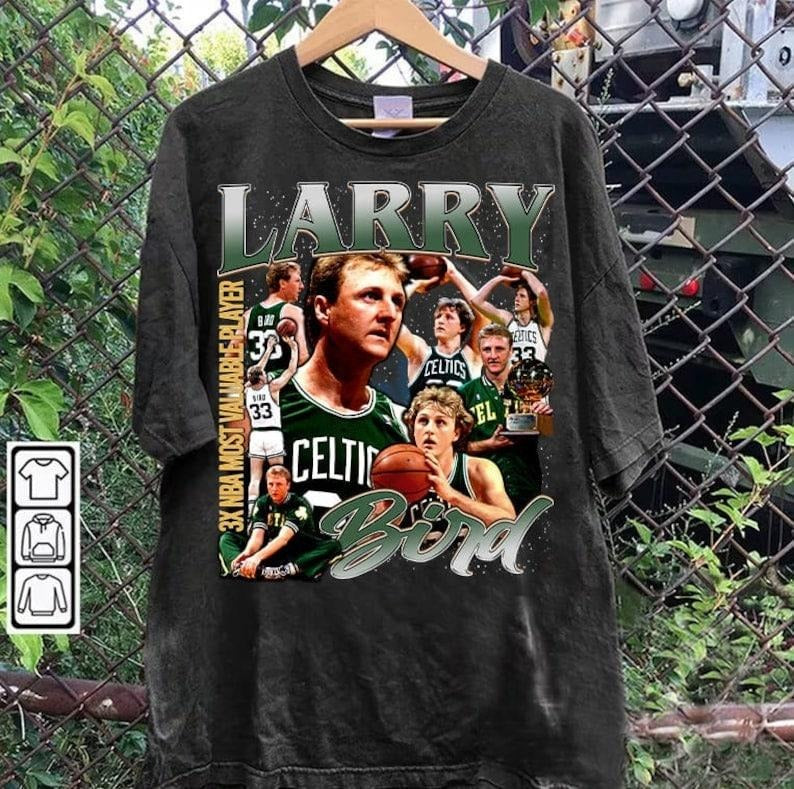 Vintage 90s Graphic Style Larry Bird T-shirt - Larry Bird T-shirt - Retro American Basketball Tee For Man and Woman Unisex T-shirt, Gift For Fan