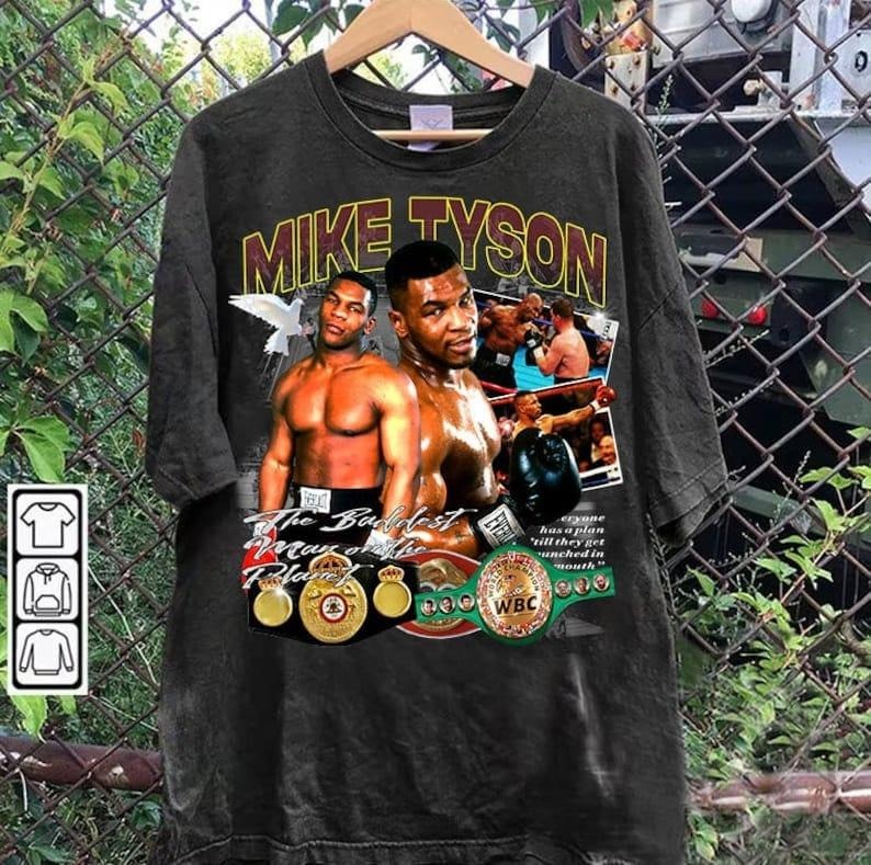 Vintage 90s Graphic Style Mike Tyson T-shirt - Mike Tyson T-shirt - American Professional Boxer Tee For Man and Woman Unisex T-shirt, Gift For Fan