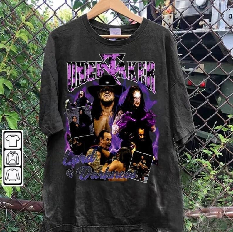Vintage 90s Graphic Style The Undertaker T-shirt - The Undertaker T-shirt - Retro American Professional Wrestler Tee For Man and Woman, Gift For Fan