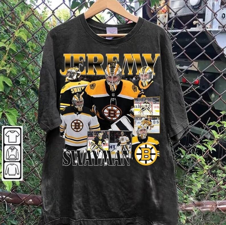 Vintage 90s Graphic StyleJeremy Swayman T-shirt - Jeremy Swayman T-shirt - Retro American Ice Hockey Tee For Man and Woman Unisex T-shirt, Gift For Fan