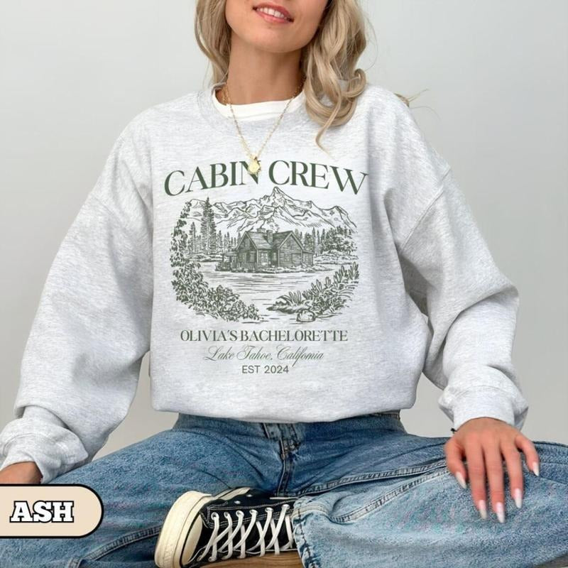 Vintage Camp Bachelorette Party Sweatshirt, Mountain Bride Camp Sweatshirt, Hiking Bridal Party gifts, Lake Themed bach party Crewneck, Unisex Sweatshirt