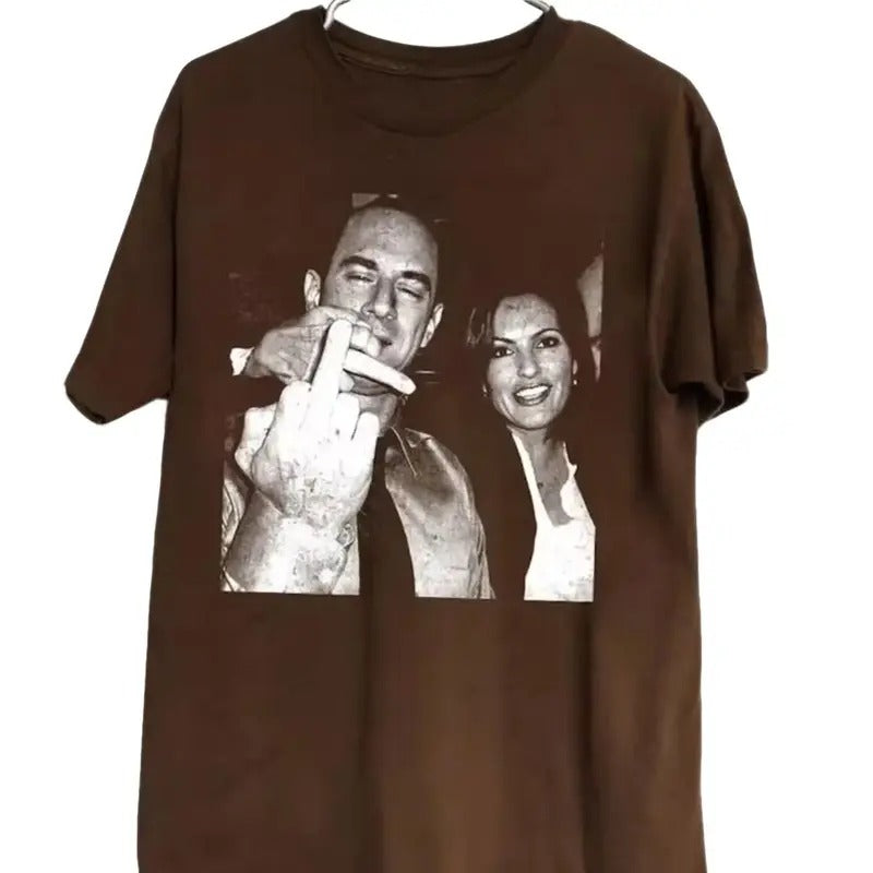 Vintage Elliot Stabler And Olivia Benson Shirt, Elliot and Olivia Shirt, Elliot and Olivia Sweatshirt, Law and Order SVU Tshirt Menswear Top Underwear Tropical