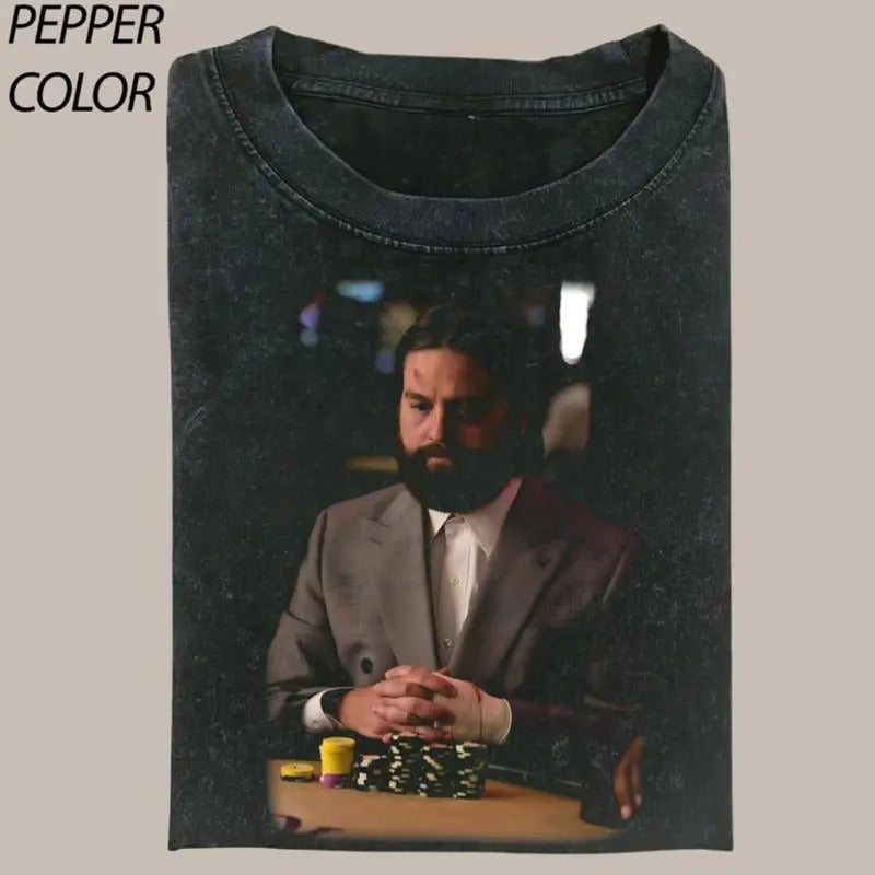 Vintage Hangover Playing Poker Graphic Unisex T-shirt, Funny Hangover Movie Tee, Gift For Boyfriend Menswear Top