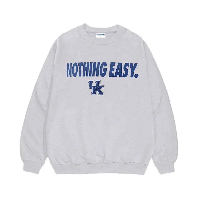 Vintage Kentucky Wildcats 2025 On-Court Bench Long Sleeve T-Shirt Sweatshirt Hooodie, Nothing Easy Basketball, Football Basketball Shirt.