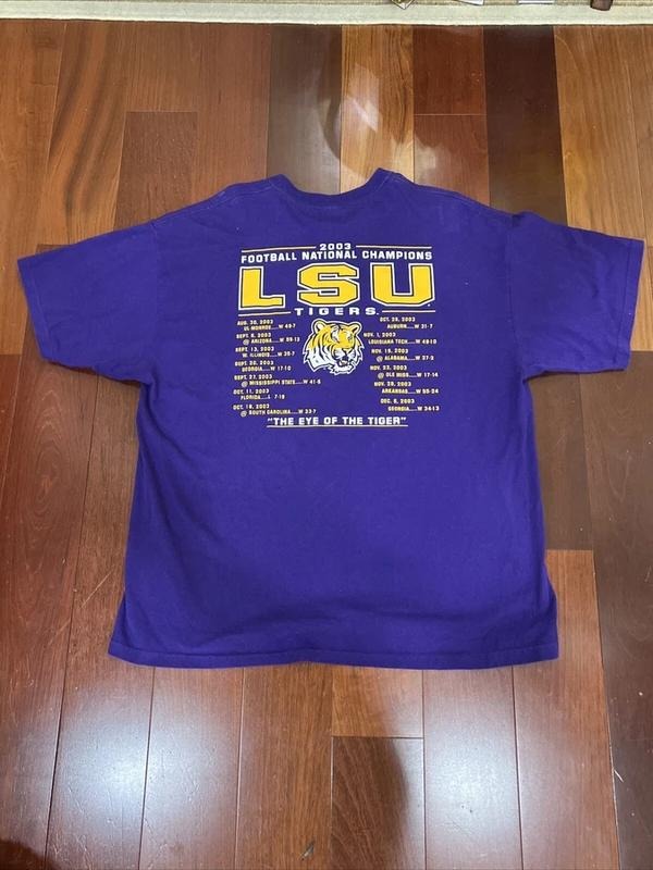 Vintage LSU Football 2003 National Champions Unisex T-shirt Sweatshirt Hoodie15