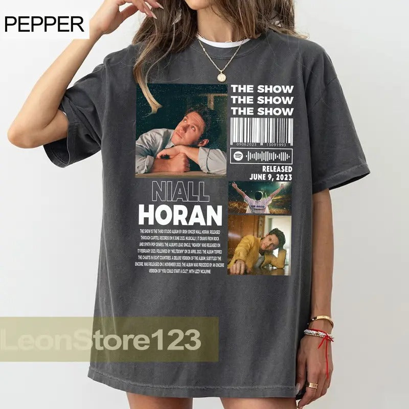Vintage Niall Horan T-Shirt, The Show Tour 2024 T-Shirt, The Show Album 90s Tee