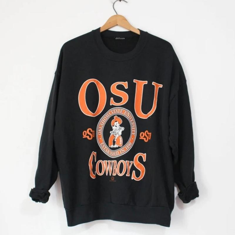 Vintage Oklahoma State University Cowboys Crewneck Sweatshirt, Oklahoma State Sweatshirt