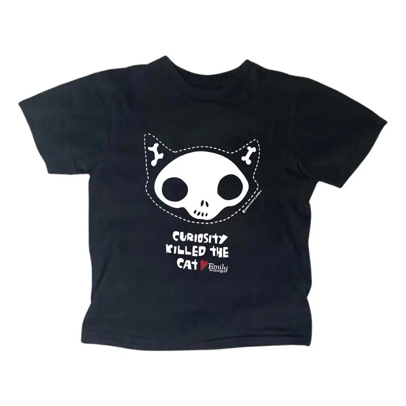 Vintage Streetwear Sweet Baby Tee, Emily Strange Short Sleeve, Y2k Top Women Streetwear, Gothic Emo Girl Top, Scene Clothing 2000s, Women Fitted T-Shirt