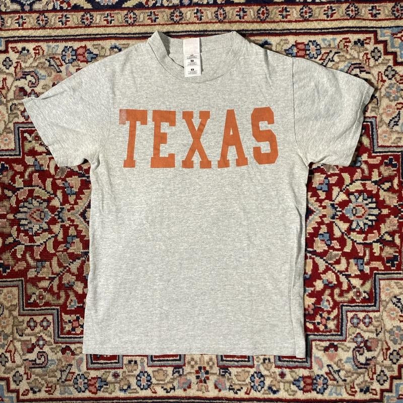 Vintage Texas University Grey Vintage T-shirt Sweatshirt Hoodie Unisex 30 Cotton Top