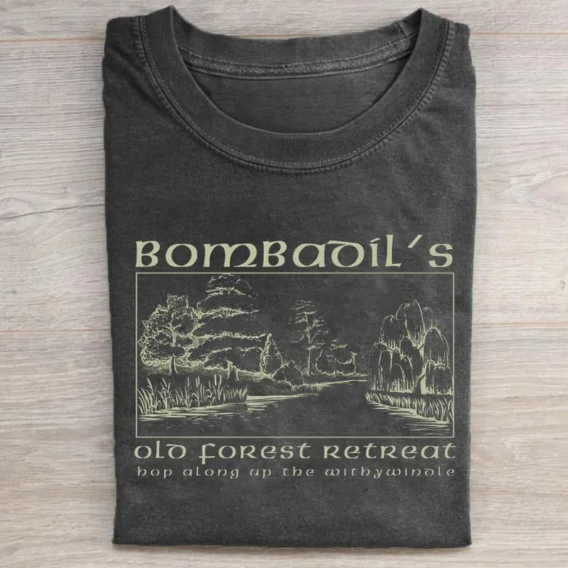 Vintage Tom Bombadil's Old Forest Retreat Graphic Tee - The Lord of the Rings Movie Shirt - LOTR - Middle Earth - JRR Tolkien - Fantasy Ring Menswear Top