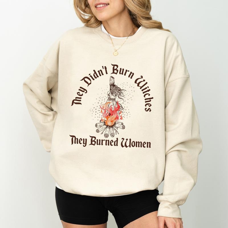 Vintage Women Sweatshirt, Girls Will Be Girls Crewneck, Women's Fundamental Rights Pullover, Female In Paris Long Sleeve, Cotton Womenswear