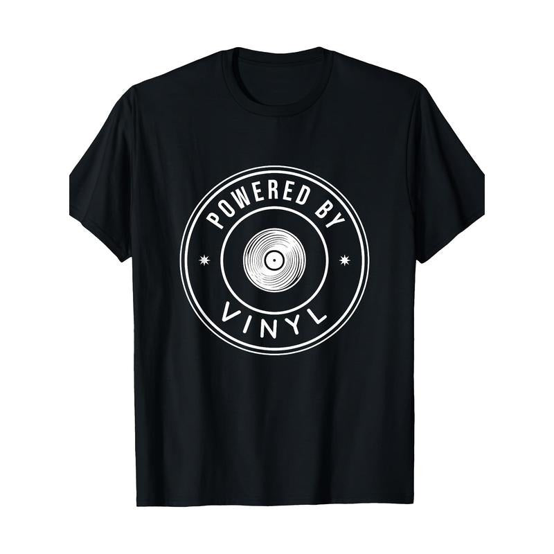 Vinyl Vibrator only Classic Record Fan T-shirt Made in USA