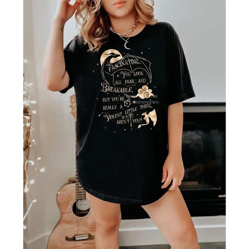 Violent Little Thing - Fourth Wing - Rebecca Yarros - OFFICIALLY LICENSED - Unisex Tshirt