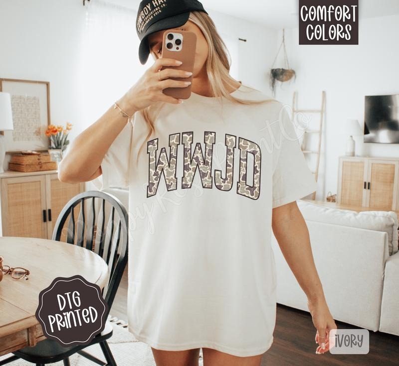 WWJD Comfort Colors, Trendy Women's Religious Tshirt