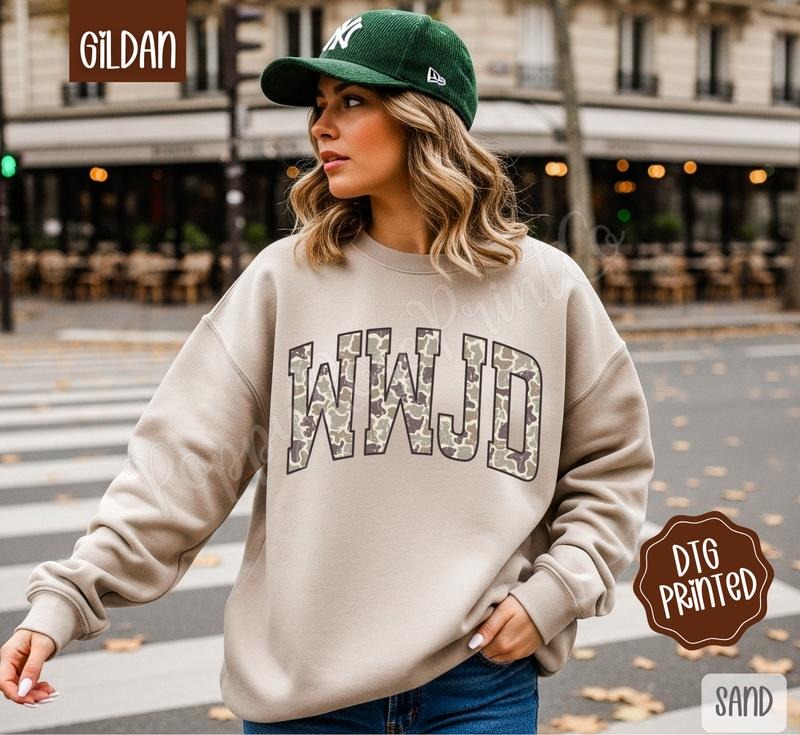 WWJD Sweatshirt, Trendy Women's Religious Crewneck