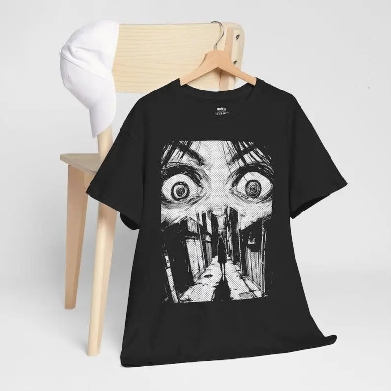 Weirdcore Face Shirt, Anime Shirt, Harajuku, Japanese Shirt