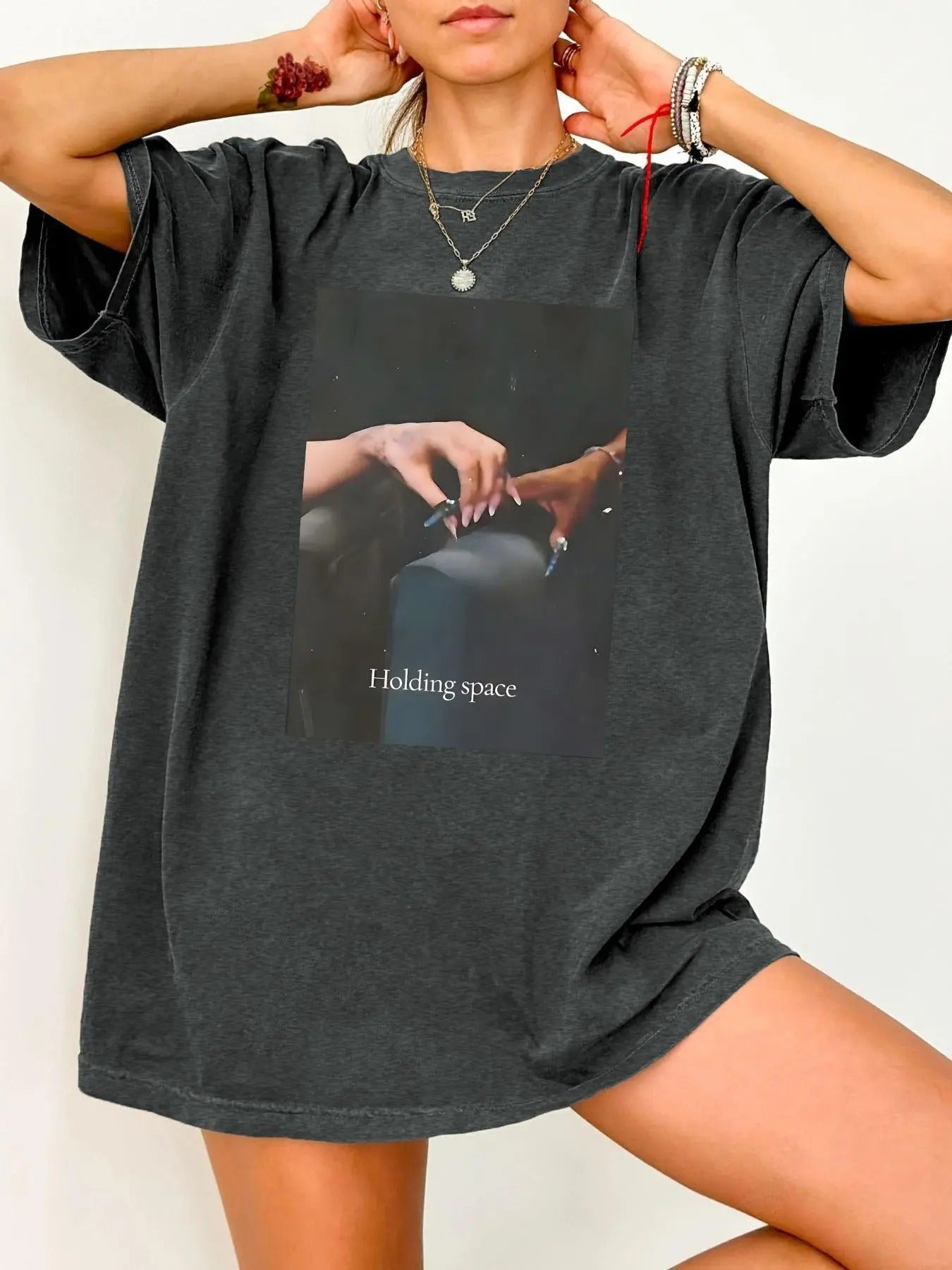 Women's Graphic Print Round Neck Tee, Fashion Casual Crew Neck T-shirt for Daily Holiday Vacation Outdoor Wear, Ladies Clothes for Summer, Clothing