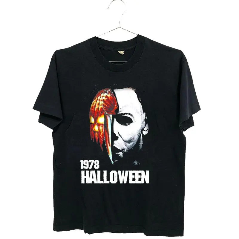 1978 Halloween Horror Movie T-shirt, M1chael My3rs Shirt Men's/Women's Halloween Shirt Menswear Top