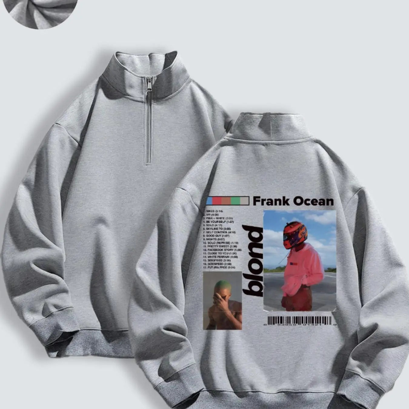 Women's Letter & Graphic Print Drop Shoulder Zip Up Sweatshirt, Casual Long Sleeve Stand Collar Pullover for Fall & Winter, Women's Clothes for Daily Wear