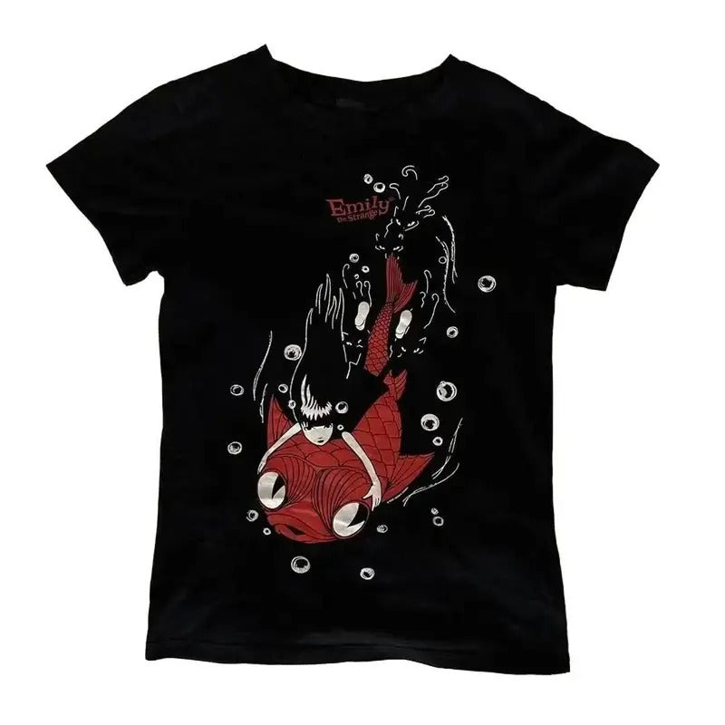 Women's Streetwear Cute Lettre Print T-Shirt Y2k Punk Summer Casual Preppy Style Slim Crop Top Vintage Grunge Baby Tees Y2k