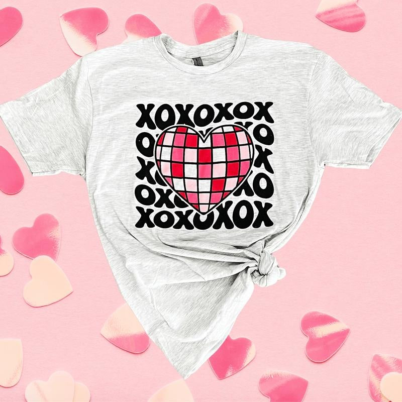 Z Xoxo Disco Heart Soft Graphic Tee