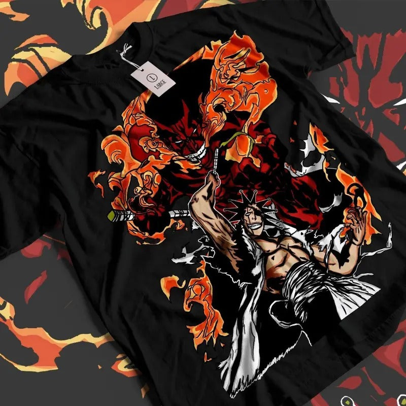 Zaraki Kenpachi Bleach Ichigo Bankai Anime Unisex Tshirt T-Shirt Tee ALL SIZES