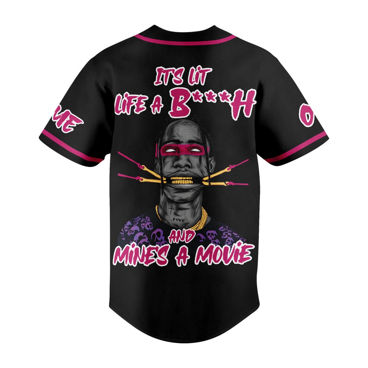 Customized Stylish Travis Scott Music Baseball Jersey