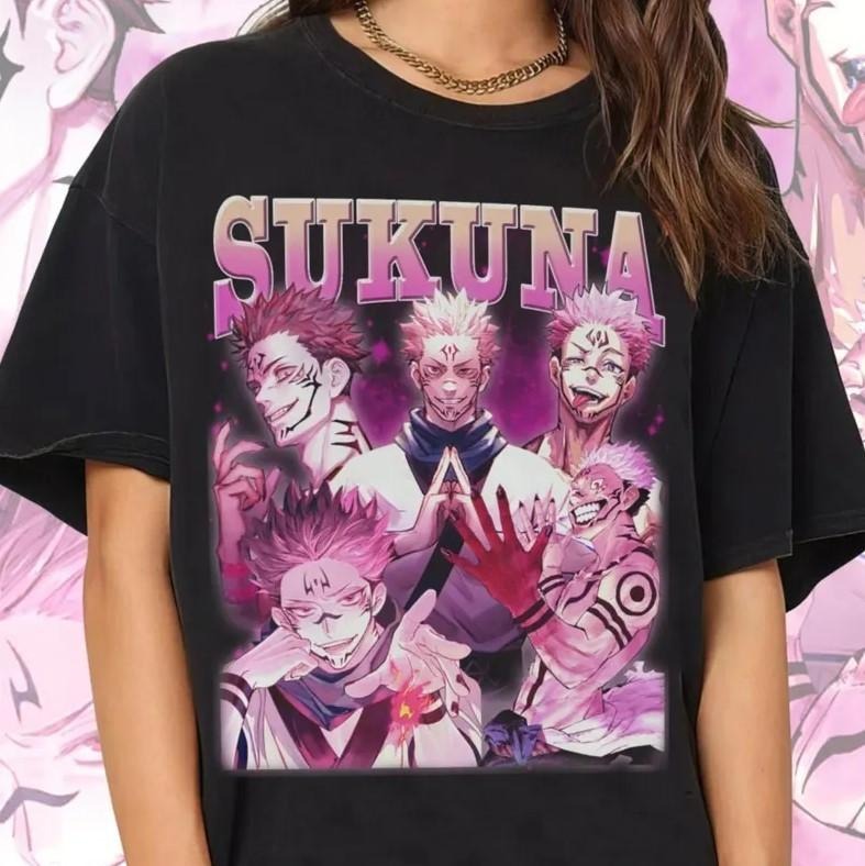 ryomen sukuna shirt jujutsu kaisen shirt vintage 90s, Shirt, FlyAwayArts