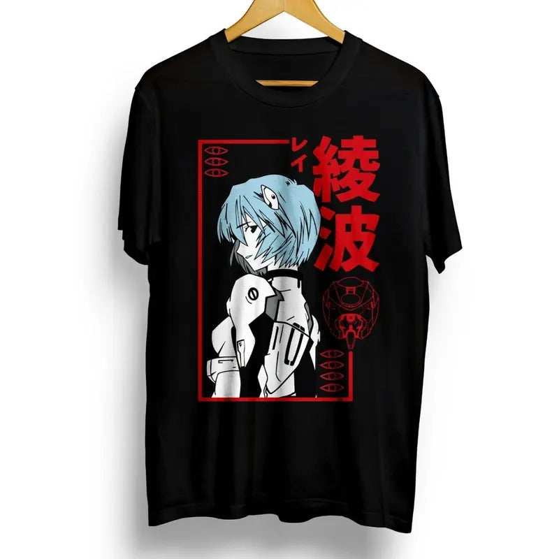 unisex Shirt, Rei Ayanami,Neon Genesis Evangelion,manga, Anime, Misato Katsuragi