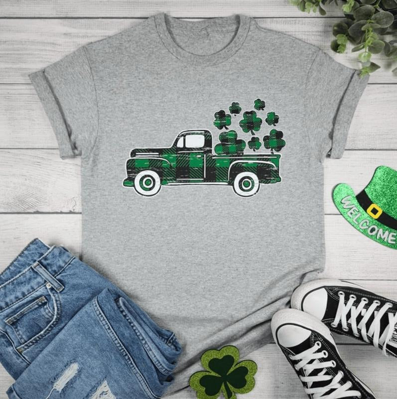 zSt. Patricks Day Truck Graphic Tee