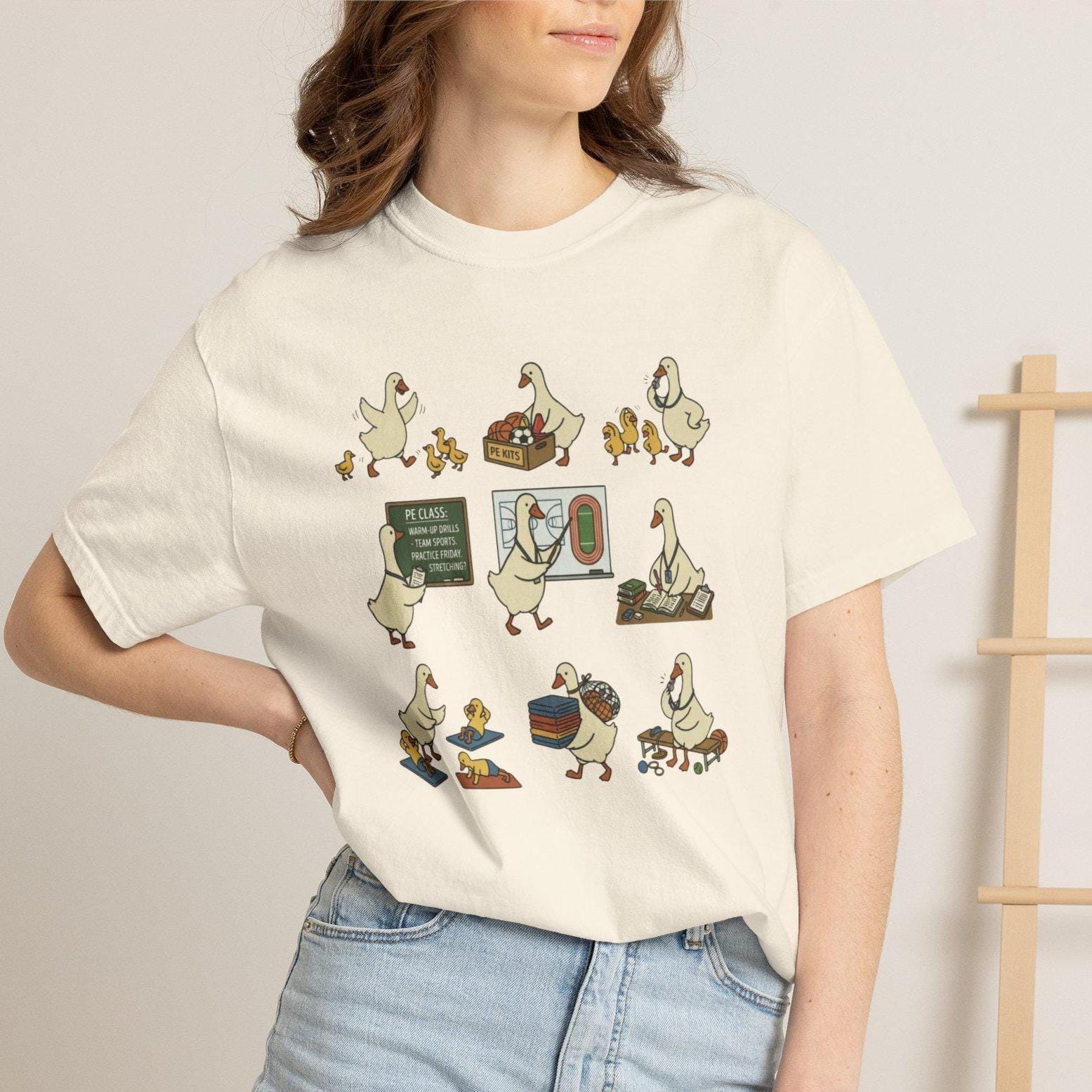 Pe Teacher Comfort Colors Gym Teacher Goose Coach Tee Physical Education Teacher Teacher Appreciation (1)