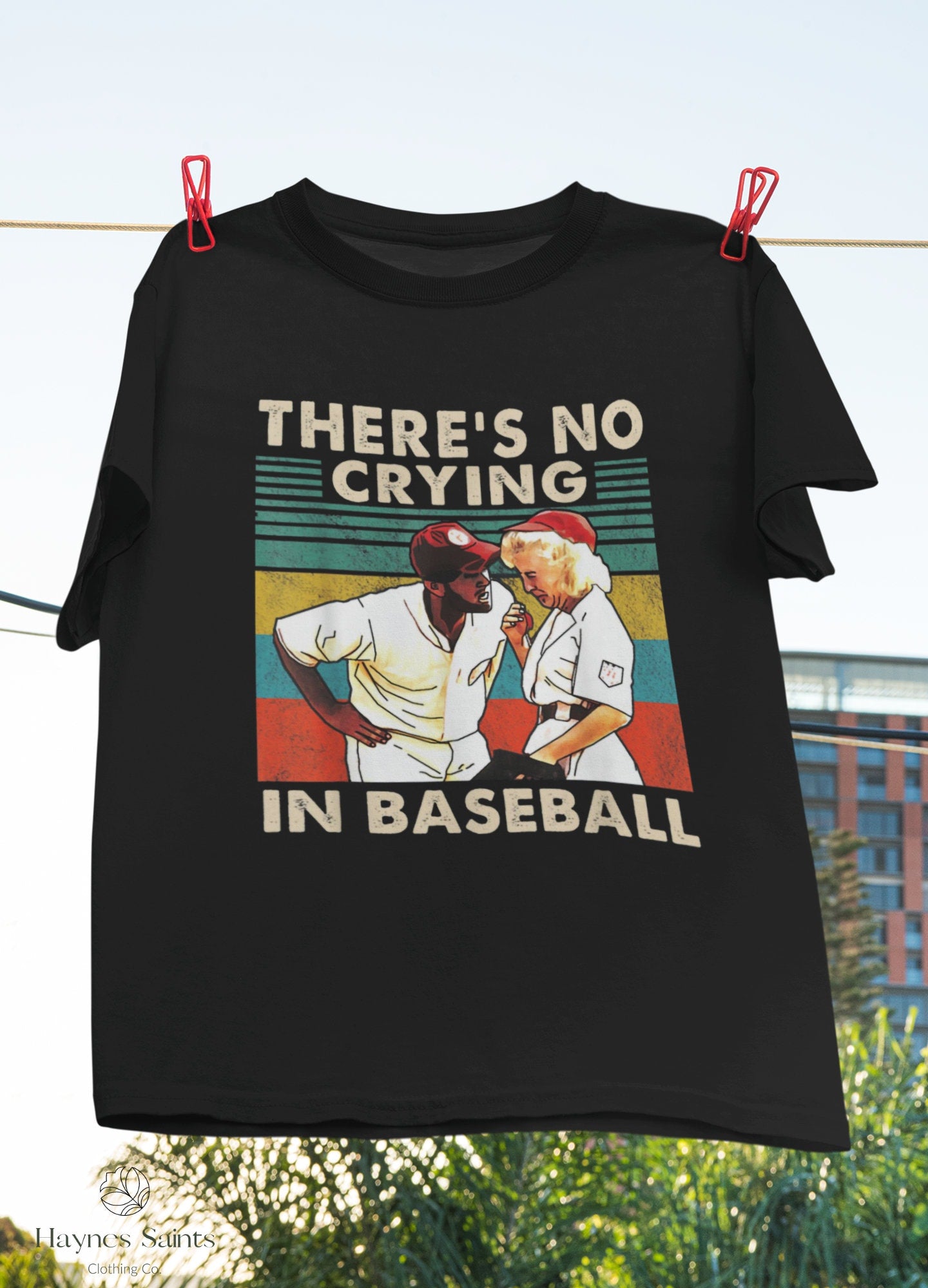 There'S Crying Baseball Vintage League Own Movie Baseball Comedy Film Gif (1)