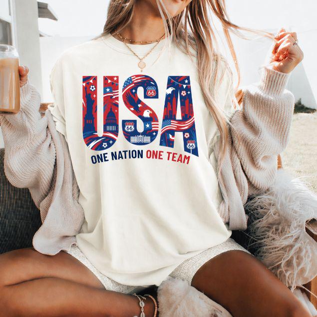 Usa Soccer Fan 2026 Custom Country Canada Mexico Comfort Colors International Football Tee World Soccer Game Day (1)