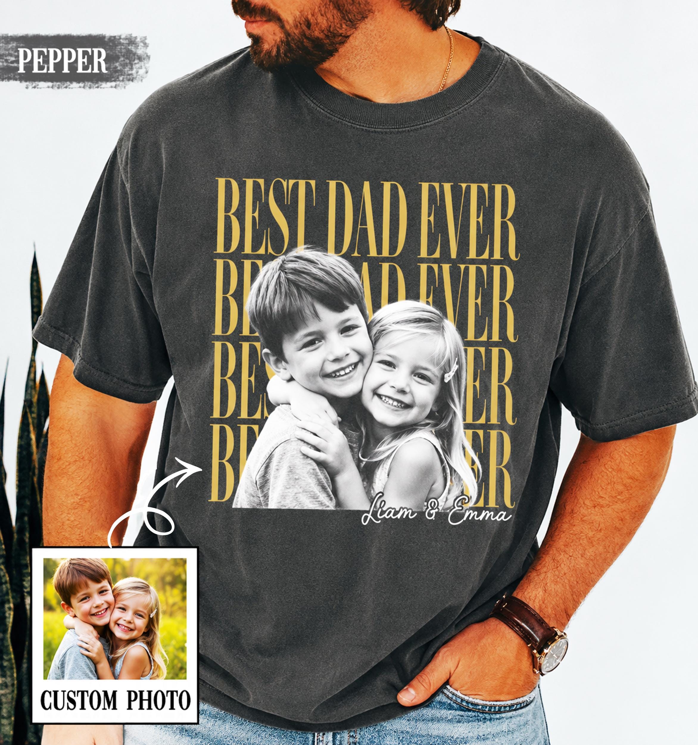 Custom Dad Fathers Day Dad Girl Dad Dad Dad Ever Fatherhood Comfort Colors (1)