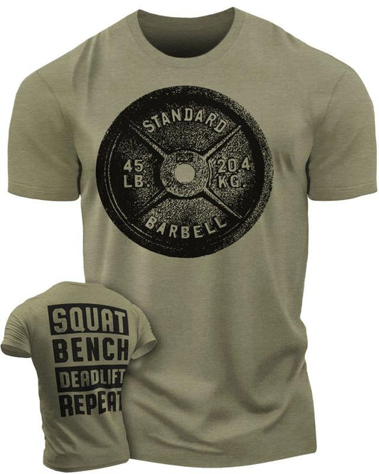 001. DEADLIFT Workout Menswear T-Shirt for Men