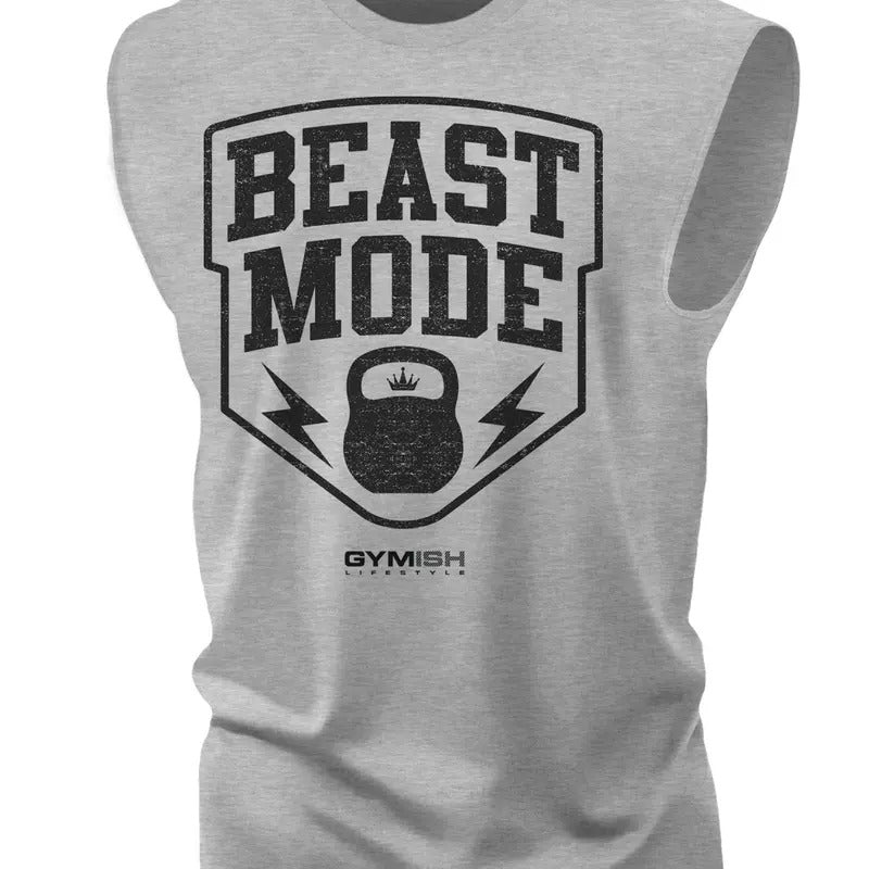 007. Beast Mode Workout Muscle Tank Top for Men