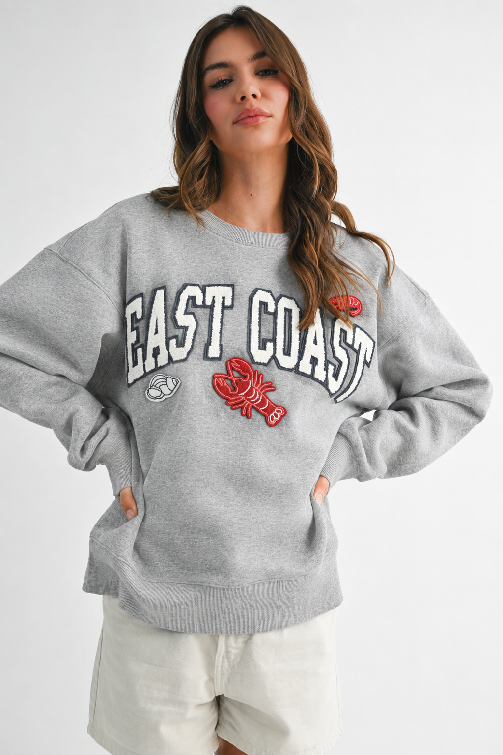 9134GK Modern Vintage Graphic Fleece Pullover