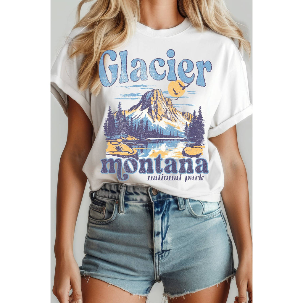 Glacier Montana National Park Short Sleeve Tee