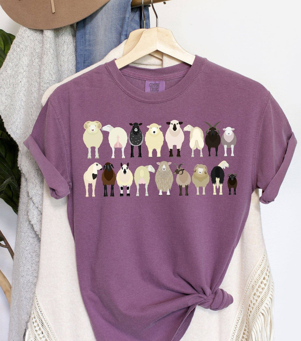 Sheep Breeds Farm Animal Lover T-Shirt