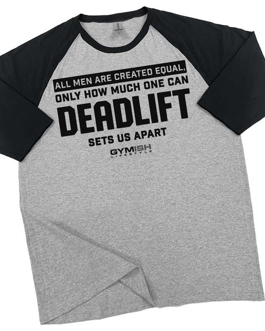 090. Created Equal Squat Funny Workout Gym T-Shirt for Men