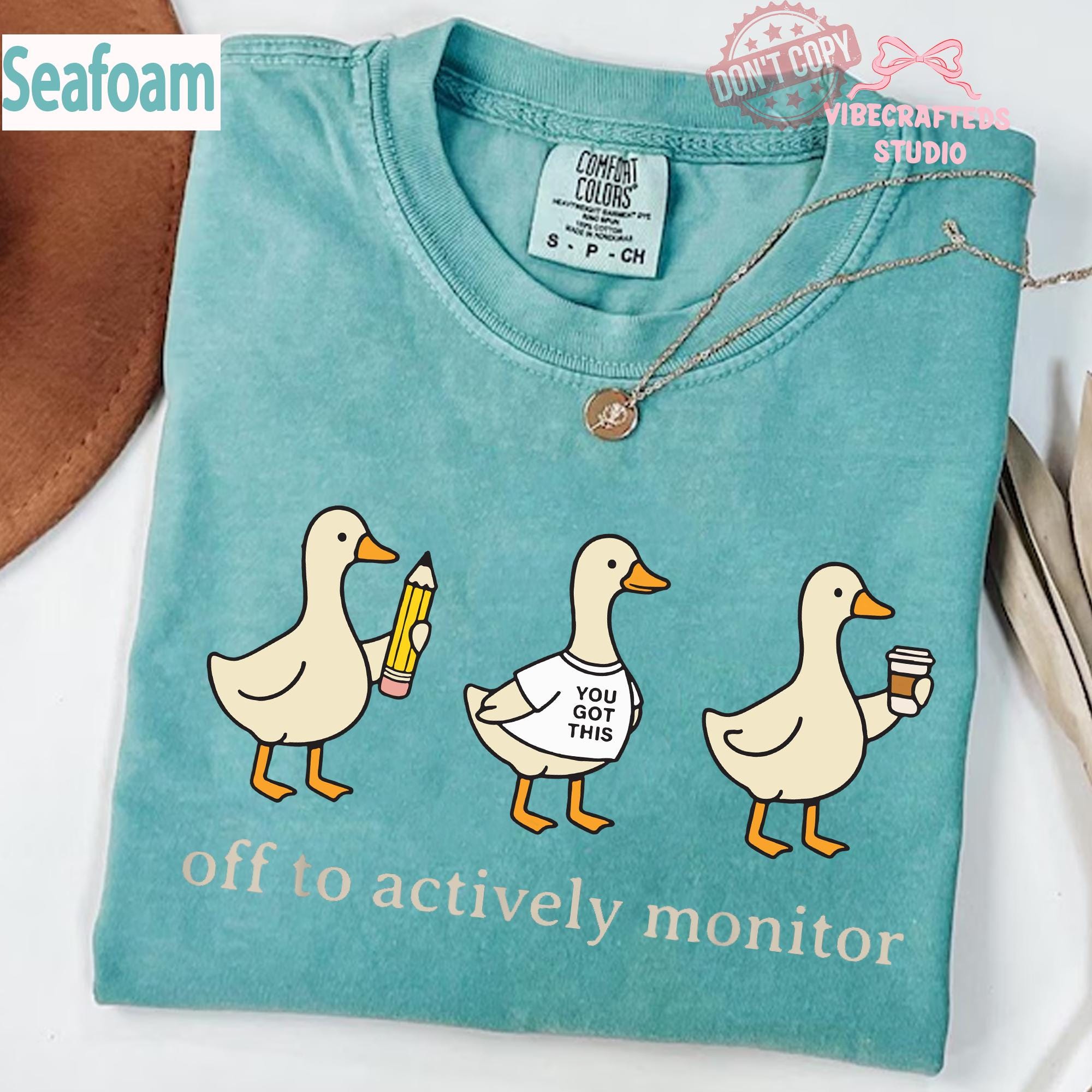 Off Actively Monitor Goose Comfort Colors Teacher Goose Testing Day Teacher Tee Teacher (2)