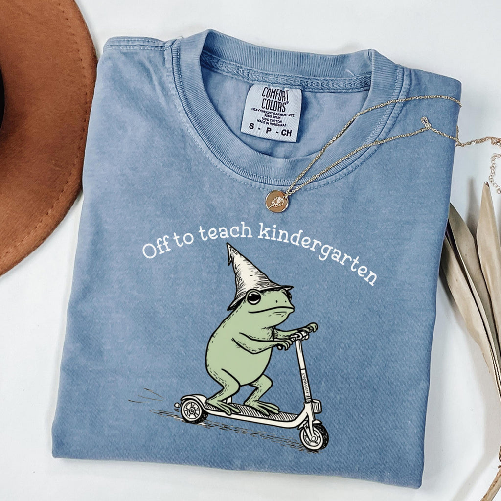 Comfort Colors Teacher Kindergarten Teacher Kindergarten Back School Custom Teacher Appreciation Tee (2)