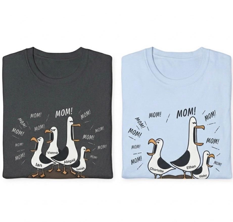 Seagull Mom Island Chaos Expressive Birds Unisex T-shirt, Sweatshirt, Hoodie (2)