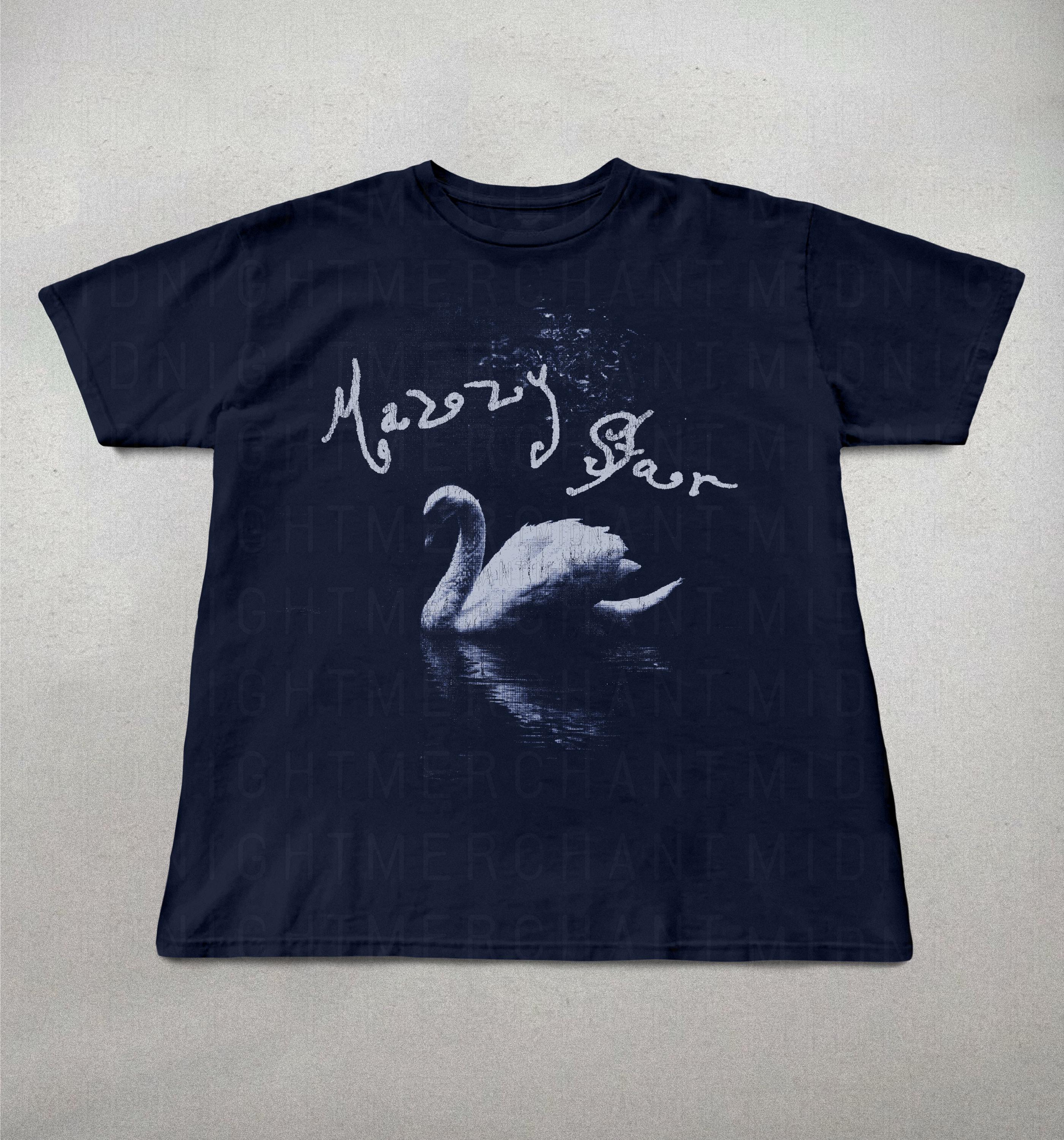 Mazzy Star Swan 90s Band Tees Among Swan Mazzy Star Alt Band Tee Band (2)