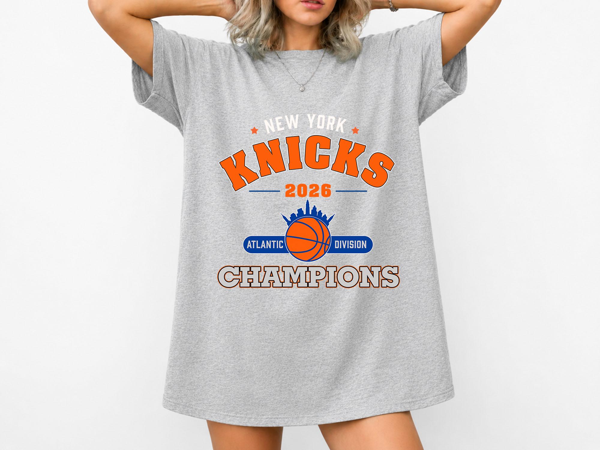 York Knicks 2026 Atlantic Division Champions Knicks Basketball Fan Tee Nyc Playoff Champions Knicks Fans (2)